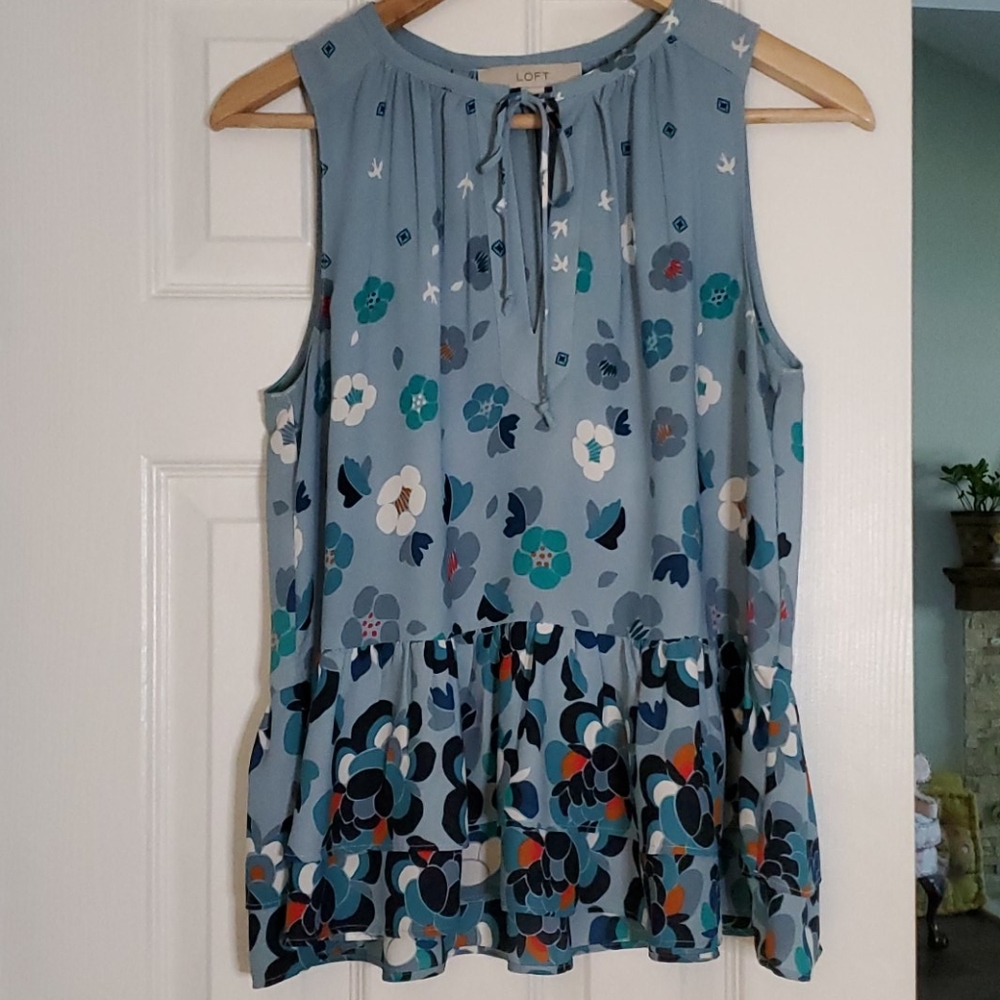 Loft perfume floral blouse